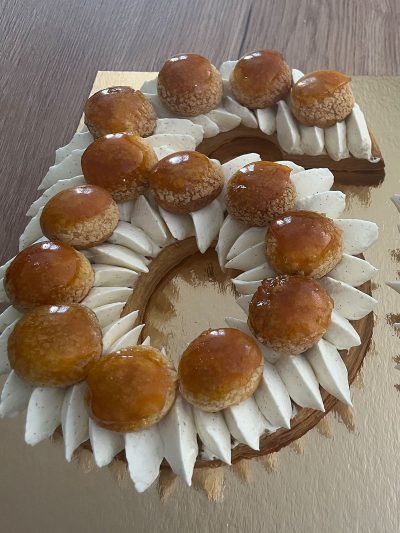 Number Cake version Saint Honoré